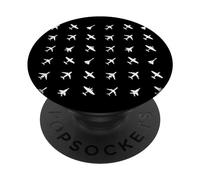 Aviation Flight Fly Aircraft Avión Avión Avión Ventilador Regalo PopSockets PopGrip Adhesivo