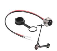 Aviation Head Scooter Charger - 3 Pin Aviation Head Charging Hole Scooter Charger | Flame Retardant Materials Charging Port Connector For Electric Battery Vehicles, Professional Grade E Ścooter