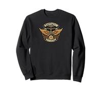 Aviation Is My Therapy Pilot Airplane Flying Design Sudadera