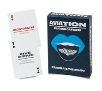 Aviation Lingo - Cartas de juego | Tarjetas de viaje | Aprende vocabulario de jerga de aviación de una manera divertida y fácil | 52 traducciones esenciales | Piloto | Aero