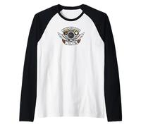 Aviation Pilot My Happy Place Has Wings Airplane Design Camiseta Manga Raglan