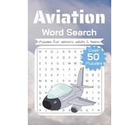 Aviation Word Search Puzzle Book: Word Searches with Easy to Read Print about Aviation, Aircraft, Flying, and More │ 6x9 inches, 110 pages │ 50+ Puzzles… │Gift for Vacations, Holidays, and Relaxation