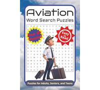 Aviation Word Search Puzzles: Word Searches with Easy to Read Print about Airplanes, Helicopters, Flying and More | 6x9 inches, 110 pages | 50+ Puzzles ... Gift for Vacations, Holiday and Free Times
