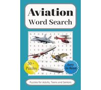 Aviation Word Search: Word Searches with Easy to Read Print about Aviation, Aircraft, Flying and More | 6x9 inches, 110 pages | 50+ Puzzles ... Gift for Roadtrips, Stress Relief and Leisure Times