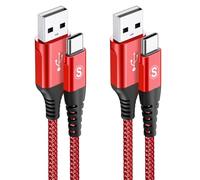 AviBrex [ 3m+3m Cable USB C carga rápida 3.1 A, cable de carga type c de nailon para i Phone 15 16 Pro Max, Samsung Galaxy S24 S23 S22 S21 S20 S10 S9 S8 Plus, Note, A71 A55 A52, Flip Pixel LG