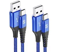 AviBrex [ 3m+3m Cable USB C carga rápida 3.1 A, cable de carga type c de nailon para i Phone 15 16 Pro Max, Samsung Galaxy S24 S23 S22 S21 S20 S10 S9 S8 Plus, Note, A71 A55 A52, Flip Pixel LG