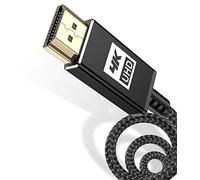 AviBrex Cable HDMI 1 metros 4K@60 Hz, 18 Gbps, cable HDMI 2,0, nailon, trenzado, conectores dorados con Ethernet y canal de retorno de audio, compatible con vídeo 4K UHD 2160p, HD 1080p