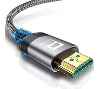 AviBrex Cavo HDMI 8K, Cavi HDMI 2.0 a/b ad alta Velocità con Ethernet, Supporta 4K 60Hz HDR 2.0/1.4a, Video UHD 2160p, Ultra HD 1080p, 3D, compatibile PS3, PS4, TV, Computer e Monitor (7.5M, Gris)