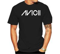 Avici T-Shirt Music DJ Tiesto Music Techno Trance Dance House Dubstep Ha@rd@We@ll Short Sleeves Cotton T Shirt Top tee Black