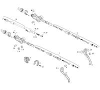 Avid Piezas de repuesto Elixir 9 Palanca de frenos plata. acero