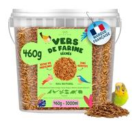 AVIDA ZEN - Harina seca (460 g, 3 L, pienso natural rico para peces, aves, tortugas, erizos, roedores y reptiles - Alimento animal seco