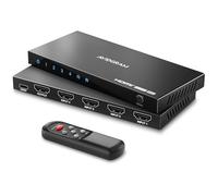 AVIDGRAM HDMI 2.1 Switch 8K, HDMI Conmutador 4 in 1 out 4K 120Hz con Control Remoto IR Auto 4 Salida HDMI Selector Hub Soporte 8K@60Hz 48Gbps para Xbox PS4 PS5 HDTV Monitor Projector