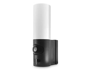 AVIDSEN HomeCam Spotlight - Cámara de vigilancia Inteligente para Exteriores, con lámpara LED integrada, aplicación para Smartphone, sin suscripción, WiFi, detección de Movimiento, visión Nocturna,