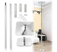 AviiSo Barra de Pole Dancing Profesional Poste extraíble portátil, Altura ajustable de 2,3 m-3,8 m, Juego de postes de fitness para la fiesta del club de entrenamiento en casa, Capacidad de peso de 44