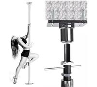 AviiSo Casa Pole Dance Barra de Baile Extensiones de montaje en techo para barra de baile para el Club de apartamentos de dormitorio en casa, Kit de poste de baile extraíble portátil, Carga 440 libras