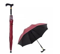 AVIITI Paraguas Bastón Para Caminar Al Aire Libre, Non Slip Ciudad-Safewalking Paraguas A Prueba De Viento Palo, Turismo Multifunción Muleta Paraguas Hombres Mujeres,C,83cm/32.6inch