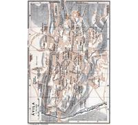 Avila Spain Map Journal: Vintage Map Notebook
