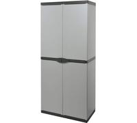 Avilia Armario de 1 Puerta, Cloruro de polivinilo, Gris, ND