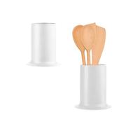 Avilia Bandeja para cubiertos de plástico resistente blanco, 30 x 20 x 10 cm - Ideal para mantener en orden tu cocina y tus utensilios - Diseño moderno y compacto, lavables en lavavajillas