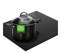 Avilia Cacerola de aluminio reciclado de 20 cm - Ideal para cocinas de inducción, gas, vitrocerámica y eléctrica - Asas ergonómicas de acero inoxidable antiquemaduras - Lavable en lavavajillas