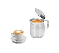 Avilia Cafetera para 4 tazas con filtro de papel extraíble - Cafetera para café diario de fácil limpieza, de aluminio, 35 cl