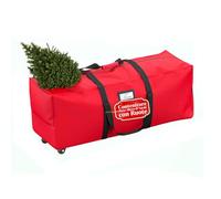 Avilia Caja para árbol de Navidad con ruedas, asas reforzadas y cremallera impermeable, ideal para guardar y transportar árboles de hasta 240 cm, fabricado en tela Oxford resistente 600D