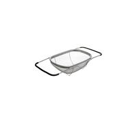 Avilia Colador de acero inoxidable extensible hasta 54,5 cm con red de malla fina para escurrir pasta, arroz, verduras y otros alimentos