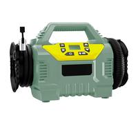 Avilia Compresor 4 en 1 con función de bomba inflado, desinflado, aspiración y linterna LED integrada - Triple alimentación con batería de 20 V de larga duración, enchufe estándar o porta encendedor