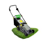 Avilia Cortacésped eléctrico de inducción - Cortacésped Ajustable con 5 Alturas de Corte, diámetro de Corte 380 mm, Velocidad 3000 RPM, 1600 W, 230 V, con Cesta de Recogida de 50 l, 143 x 105 x 55 cm
