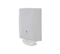 Avilia Dispensador de toallas de papel plegadas de pared, 400 unidades, con dispensador automático y ventana visual, para baños públicos y privados, diseño compacto, higiénico y práctico, 36 x 25 x 10