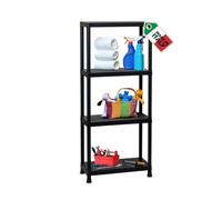 Avilia Estantería Multiusos con 4 estantes - Estantería Ahorra Espacio de plástico Resistente para Interior y Exterior - Ideal para Garaje, sótano, lavandería y Cocina, 60 x 30 x 138 cm, Carga máx.