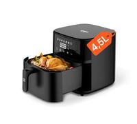 Avilia Freidora de aire digital, 4 l, potencia 1200 W, temporizador 60 minutos, temperatura ajustable 80-200 °C, cocinar con convección a 360 grados, sin aceite, negro