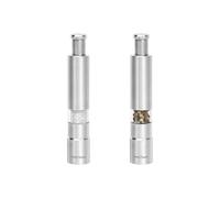 Avilia Juego de molinillos de sal y pimienta - Elegante juego de acero inoxidable con mecanismo de muelle para moler preciso y uniforme, capacidad de 30 ml para cada molinillo