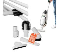Avilia - Kit de accesorios blancos, recambios para Folletto compatibles con VK130, VK135, VK140, VK150, VK200, con boquilla de cepillo, cepillo, cepillo y adaptador para limpieza profunda