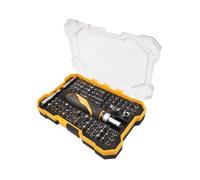Avilia Kit de herramientas de 105 piezas - Maletín con destornillador de carraca y puntas para tornillos y pernos Slotted, Phillips, Pozidriv y Torx, de acero Cr-V