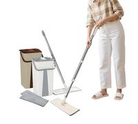 Avilia - Mopa Mopo Wash con Cubo 8L de Doble depósito, Cabezal Giratorio 360°, autoescurridor, para Todas Las Superficies, Ideal para Espacios Estrechos, fácil de Usar y Limpiar