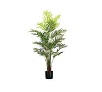 Avilia Palmera Areca Artificial con 33 Hojas, 160 cm, Maceta con Musgo Natural, Planta Decorativa para ambientes Interiores, diseño Realista