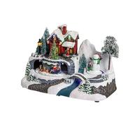 Avilia Pueblo de Navidad con Música y Luces: Ambiente Mágico para Tus Fiestas Navidades! Luces Chispeantes, Melodías Encantadoras y Ambiente Navidad Único