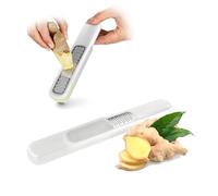 Avilia Rallador 2 en 1 con filtro integrado para jengibre o limón - Ideal para crear infusiones o cócteles - Cuchillas resistentes de acero inoxidable ideales para un rallador extra fino - Fácil de