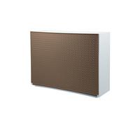 Avilia Zapatero para Entrada de Pared Color Moka - Zapatero Que Ahorra Espacio con decoración Trenzada, de Polipropileno, componible, 51 x 17 x 39 cm