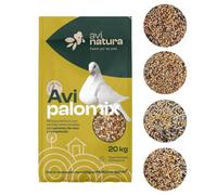AVINATURA PALOMIX. 20 KG. Mixtura de Semillas para palomos de Raza y competición. (Alta energía)