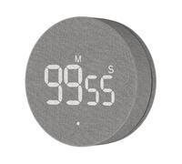AVINIA Temporizador de Cocina Digital Magnético - Cronómetro 99 Min Regresivo/Progresivo, Recargable & Tejido | para Cocina, Oficina y Hogar Inteligente (Grey)