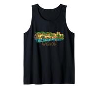 Aviñón Francia Viaje Souvenir Historic City Monumento Regalo Camiseta sin Mangas