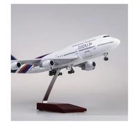 Avión 747 B747 De 47 Cm A Escala 1/150 Modelo De Aerolínea Tailandesa con Ruedas De Resina Regalo Cumpleaños Recuerdos Colección