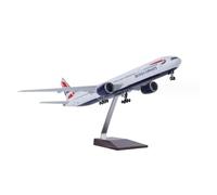 Avión 777 B777 De British Airways Escala 1/157 47 Cm Modelo De Avión De Resina con Tren De Aterrizaje Y Rueda Regalo Cumpleaños Recuerdos Colección