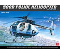 Avión ACADEMY 1/48 modelo 12249 US Ed Hughes 500D helicóptero de la policía