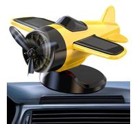 Avión accionado por energía solar para coche, adorno de tablero giratorio, modelo de carreras ABS, decoración de fans para interiores, deriva, vehículo coleccionable, para hombres, mujeres, niños