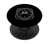 Avión Altímetro Medidor Piloto Privado PopSockets PopGrip Adhesivo