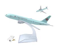 Avión B777 de Air Canada de 16 cm, Escala 1/400, Modelo de avión de Metal, Ideal for colección de Aviones de fundición a presión, con Kit de 10 Herramientas de Limpieza de Puntas