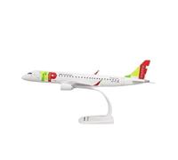 Avión de Aleación en Miniatura Modelo De Avión De Juguete De Decoración Modelo De Avión ABS para Portugal Airlines E-195 Tap 1:100